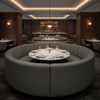Savannah Bay - Noir Upholstered Banquette | Architectural Fabrics