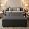 Maya Riviera - Seal Upholstered Ottoman | Architectural Fabrics