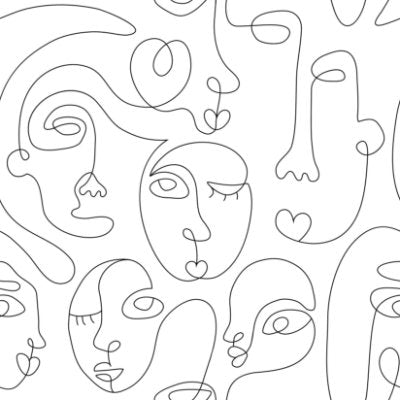 Faces - White Commercial Wallcovering | Koroseal
