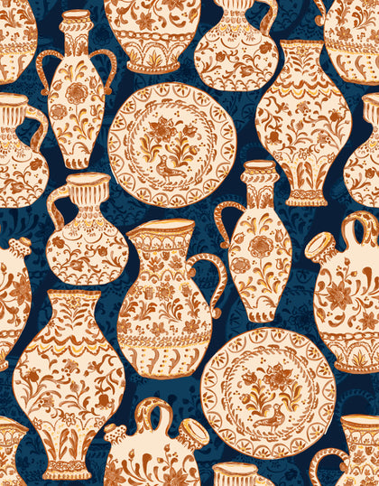 Fajalauzas Mazarine Wallcovering | Tres Tintas