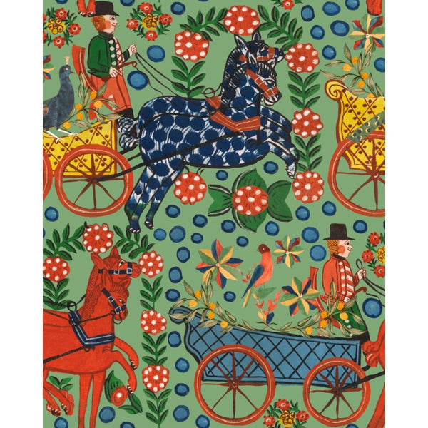 Fasnacht Absinth - Blue, Green, Yellow, Orange, Red Wallcovering | Mind the Gap