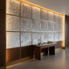 Crushed Velvet Texture Silver Mist Upholstered Wall Panel | Architectural Fabrics