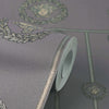I Love Baroque Medusa Stripe Dark Grey Versace Home Wallcovering