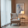 Sandy Point Stripe - Cloud Upholstered Chair | Architectural Fabrics