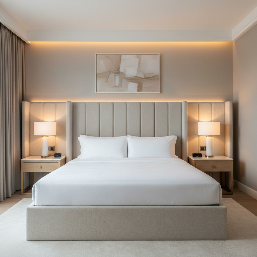 Peter Island - Dove Upholstered Headboard | Architectural Fabrics