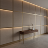 Subtle Textured Solid Muted Taupe Upholstered Wall Panel | Architectural Fabrics