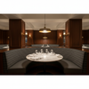 West End - Graphite Upholstered Banquette | Architectural Fabrics