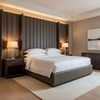 Luxury Cay - Truffle Upholstered Headboard | Architectural Fabrics