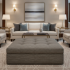 Pigeon Island - Thunder Upholstered Ottoman | Architectural Fabrics