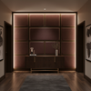 Trunk Bay - Burgundy Upholstered Wall Panel | Architectural Fabrics