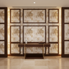 Mottled Cloudscape Texture Creamy Beige Upholstered Wall Panel | Architectural Fabrics