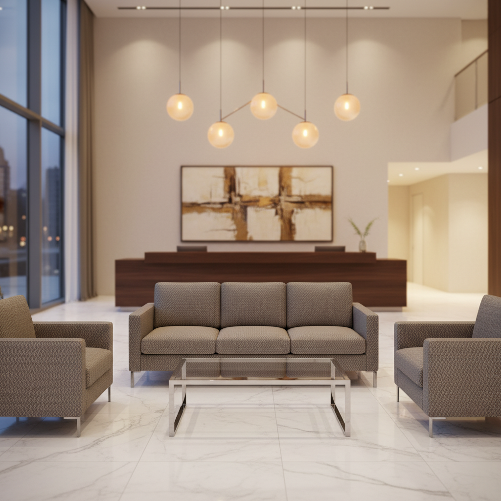 Steeple Reef - Chocolate Upholstered Sofa | Architectural Fabrics