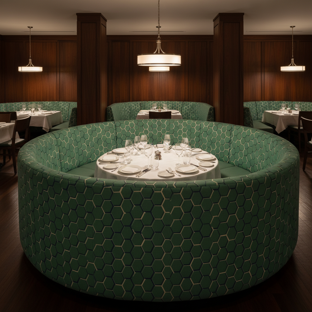 Pelican Cay - Rhine Upholstered Banquette | Architectural Fabrics