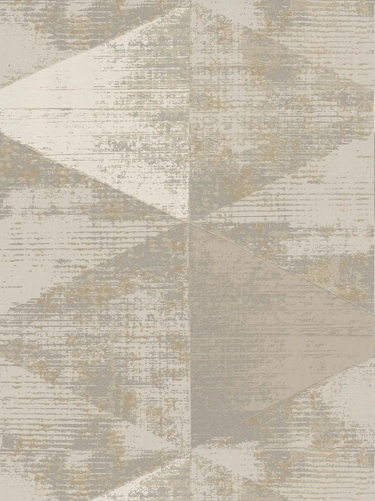 Geo Effect Beige Wallcovering | AS Creation