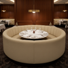 Algiers - Oatmeal Performance Vinyl Upholstered Banquette | Architectural Fabrics