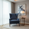 Linen Island - Cobalt Upholstered Chair | Architectural Fabrics