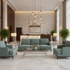 Peter Island - Aqua Upholstered Sofa | Architectural Fabrics