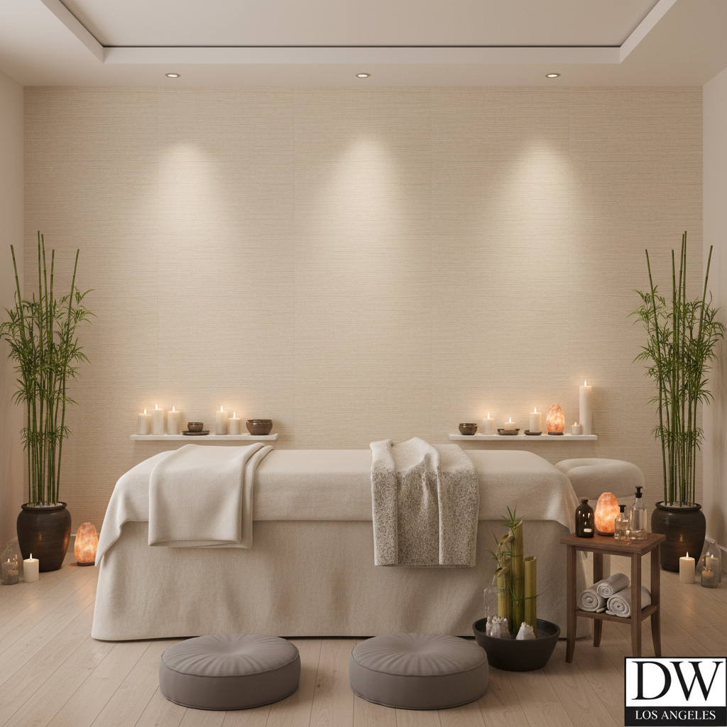Marseilles Vinyl | Hollywood Wallcoverings - Healthcare Waiting Room commercial room setting