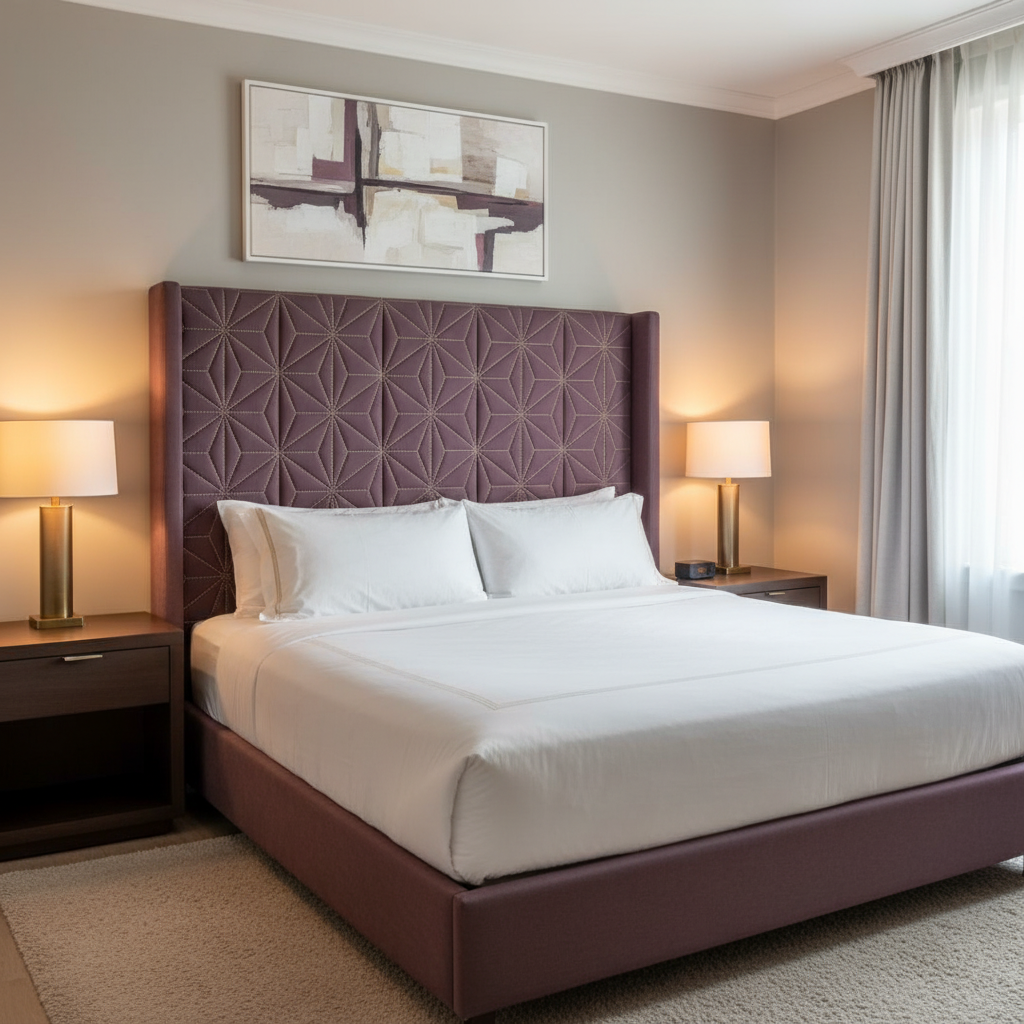 Axis - Axis Etched Polyurethane Upholstered Headboard | Architectural Fabrics
