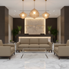 Aire Pebbled - Earthen Taupe Breathable Polyurethane Upholstered Sofa | Architectural Fabrics