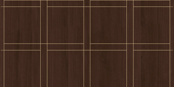 Kittery Point-Espresso Wood Veneer Wallcovering | Phillipe Romano