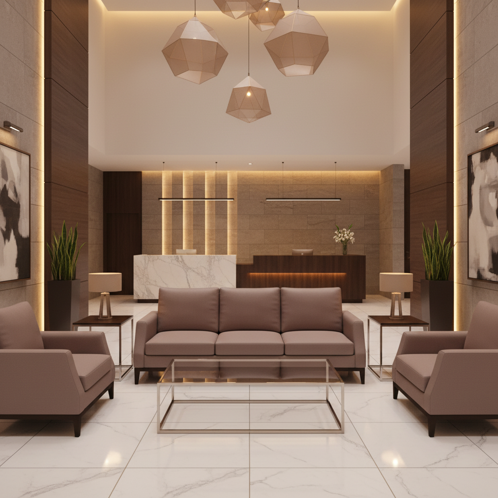 Smooth Matte Texture Mauve Taupe Upholstered Sofa | Architectural Fabrics