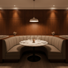 Luxury Cay - Gravel Upholstered Banquette | Architectural Fabrics