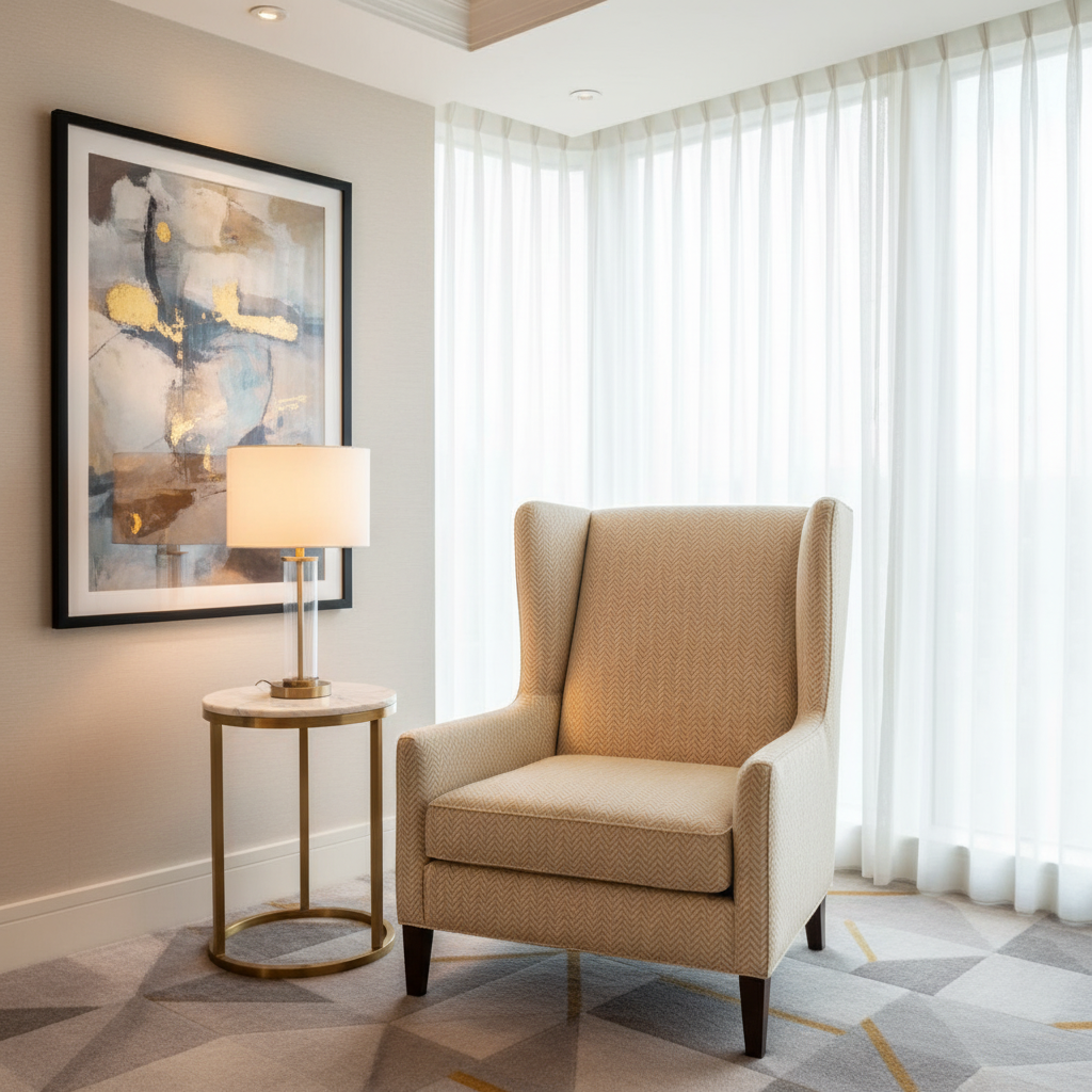 Salt Island - Vanilla Upholstered Chair | Architectural Fabrics