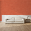 Nantucket Grasscloth Blood Orange Wallcovering | Phillipe Romano room setting