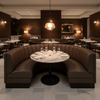 Luxury Cay - Truffle Upholstered Banquette | Architectural Fabrics