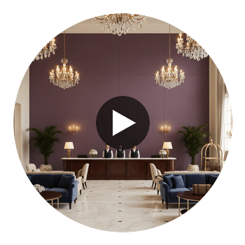 Ferryhill Type II Vinyl | Hollywood Wallcoverings Circular Swatch | Hollywood Wallcoverings