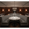 Woven Tweed Texture Charcoal Tweed Upholstered Banquette | Architectural Fabrics