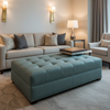 Savannah Bay - Holly Upholstered Ottoman | Architectural Fabrics