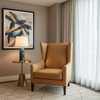 Smooth Pebble Grain Golden Butter Upholstered Chair | Architectural Fabrics