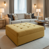 Soper Hole - Sorbet Upholstered Ottoman | Architectural Fabrics