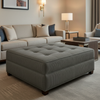 Ballad - Ballad Tekloom Performance Upholstered Ottoman | Architectural Fabrics