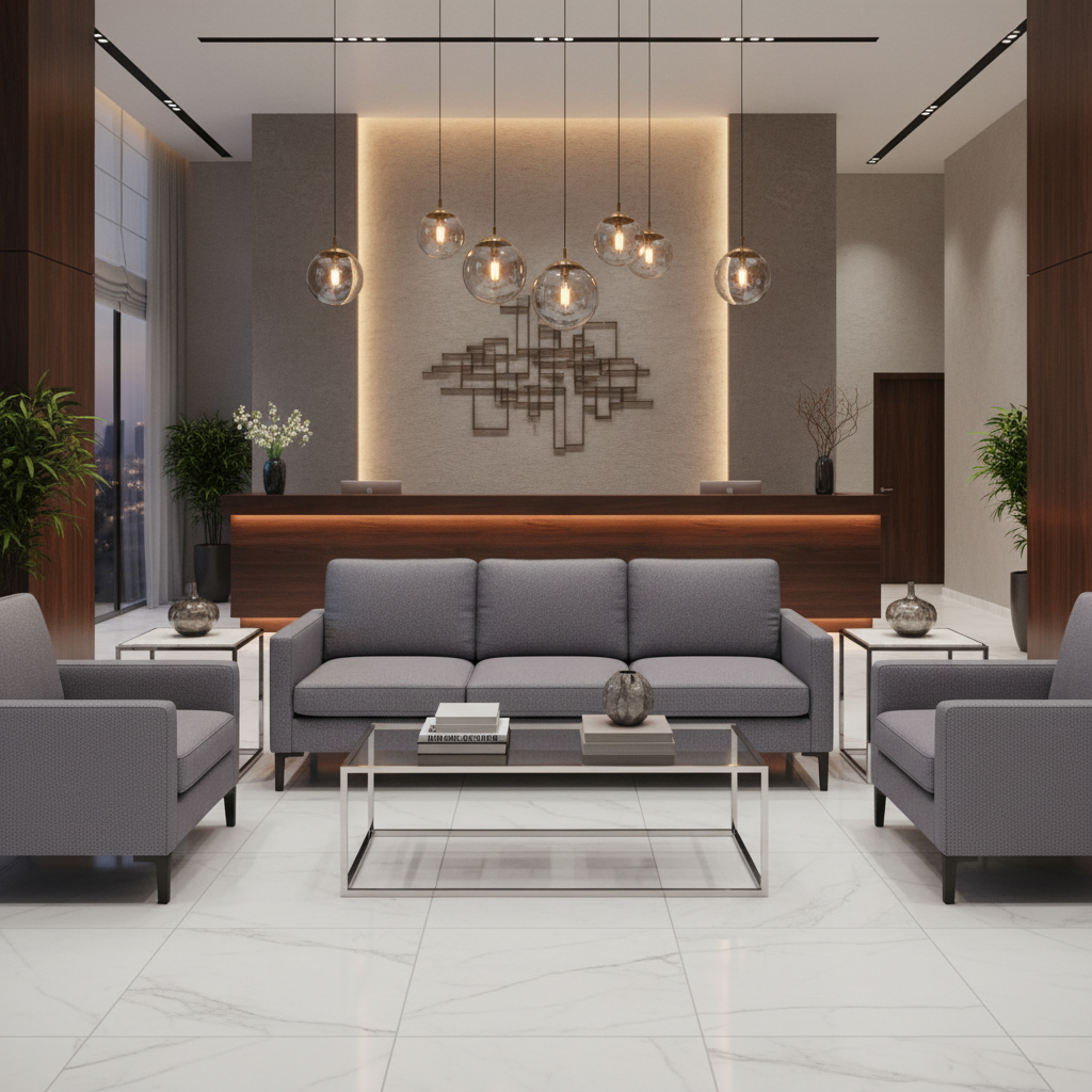 Algiers - Slate Gray Performance Vinyl Upholstered Sofa | Architectural Fabrics
