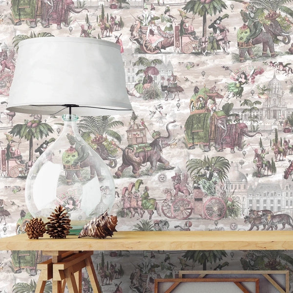 Fiesta Rose & Forest Wallcovering | Brand McKenzie