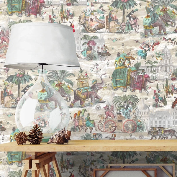 Fiesta Ruby & Green Wallcovering | Brand McKenzie