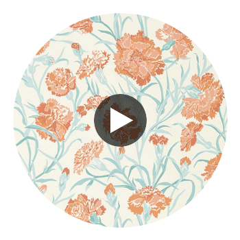 Fleur De Joie Chalk Clover Honey — Harlequin Circular Swatch | Harlequin