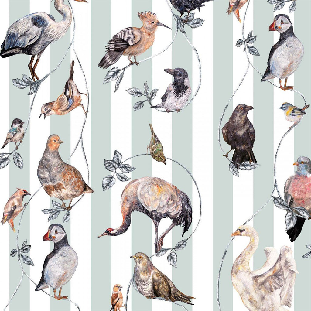 Flights of Fancy Eau de Nil Stripe, Sample