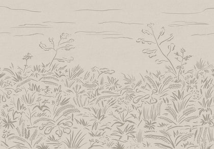 Floral Cave Grey Wallcovering | Tres Tintas