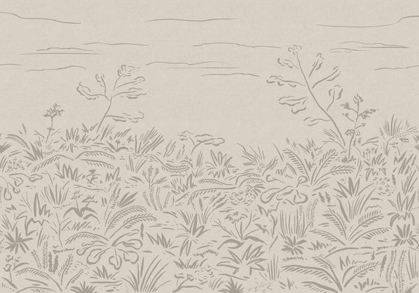 Floral Cave Grey Wallcovering | Tres Tintas