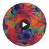 GLM-4074 Floral Glitter Multi Summer designer-wallcoverings-los-angeles 2