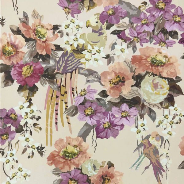 Floral Serenade - Apricot Wallcovering | Architectural Wallcoverings
