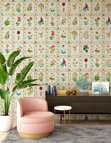 Floribunda Cream | Mural Source