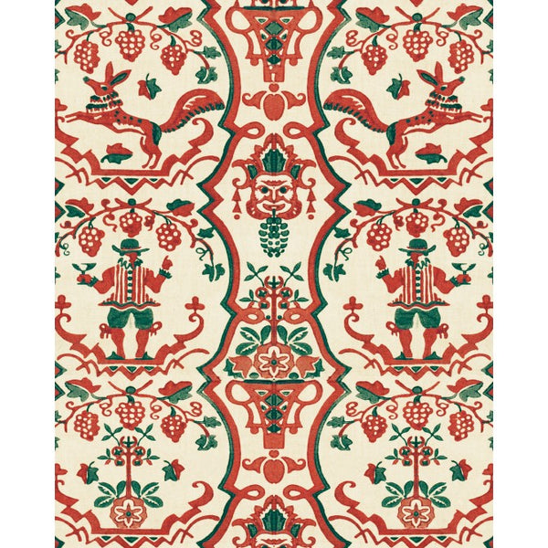Floricsome - Green, Beige, Red, Brown Wallcovering | Mind the Gap