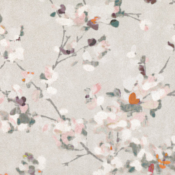 Floris Wallcovering Spring Rose - Rose Wallcovering | Romo