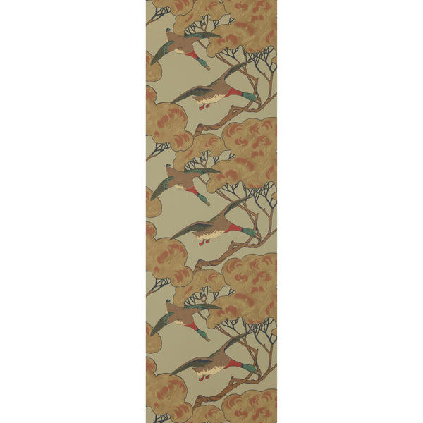 Flying Ducks - Sky/Moss Wallcovering | Phillipe Romano