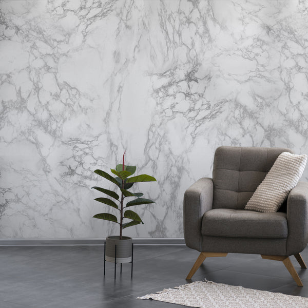 White Marble Stone Texture Contemporary | Architectural Wallcoverings